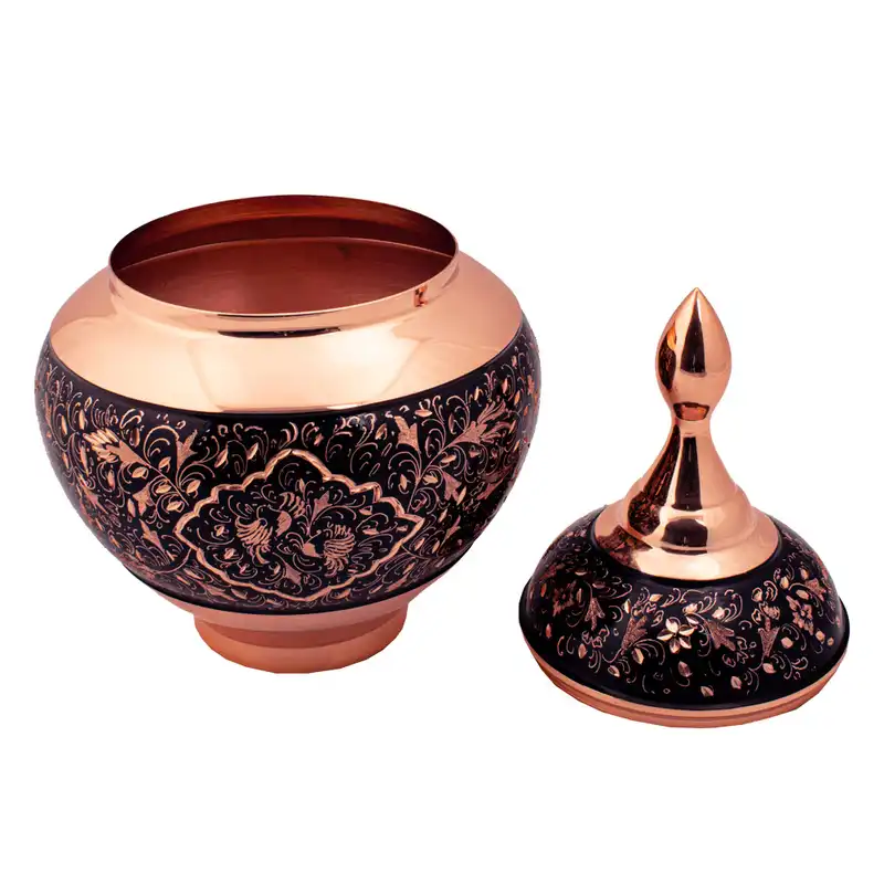 شکلات خوری مسی مدل الماس تراش کد sib-02