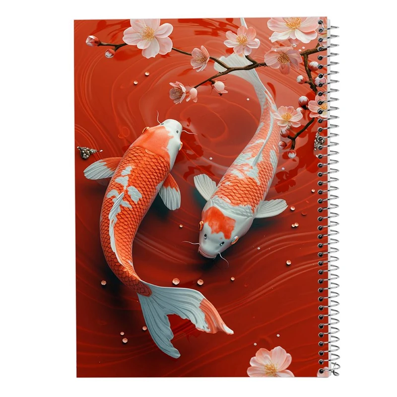 دفتر شطرنجی 50 برگ مدوپد طرح ماهی کد DF16003