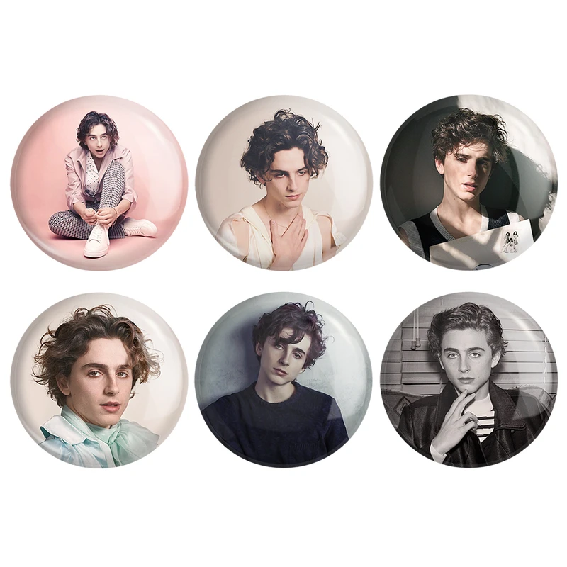  مگنت خندالو طرح تیموتی شالامی Timothée Chalamet کد 1108B مجموعه 6 عددی