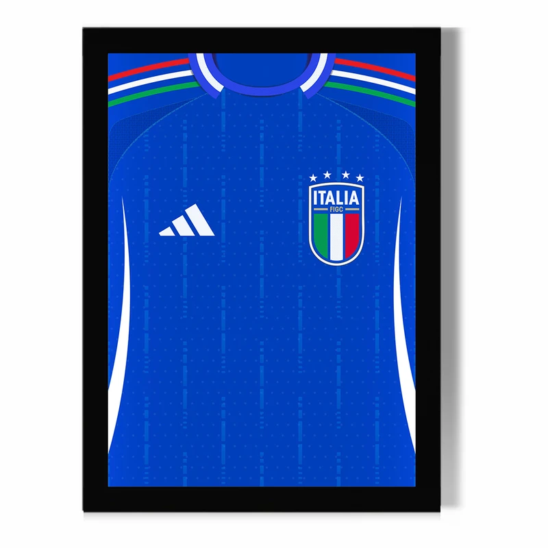 تابلو مدل دیواری طرح کیت تیم ملی ایتالیا یورو 2024  کد FD645