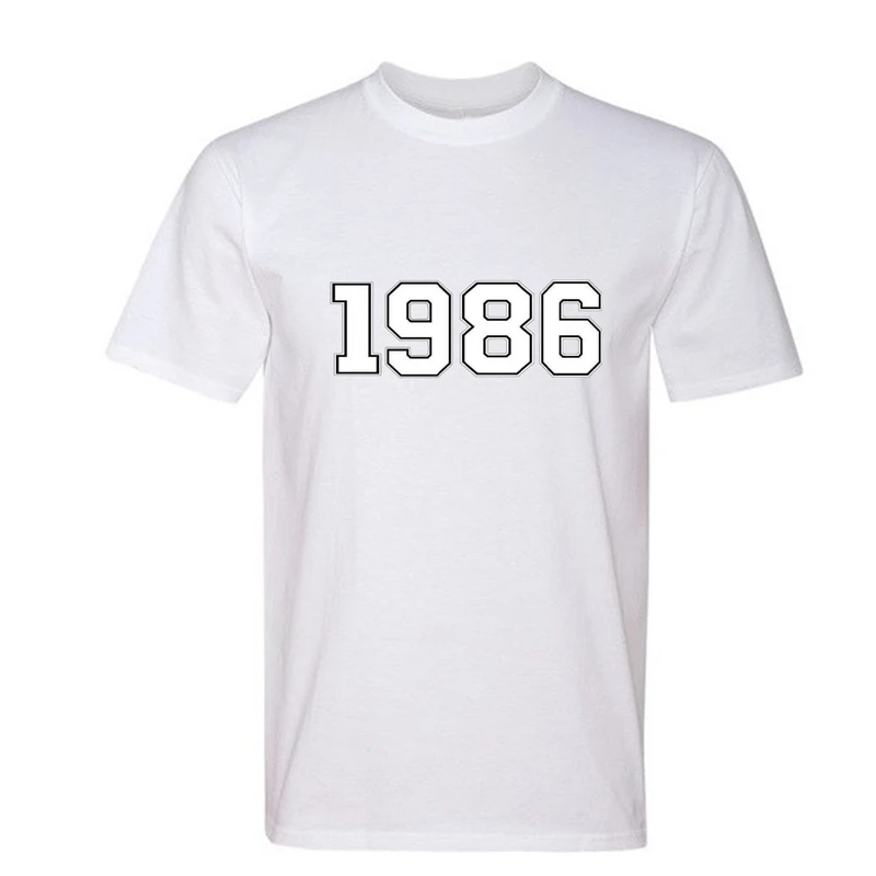 تی شرت آستین کوتاه مردانه مدل T387 طرح 1986