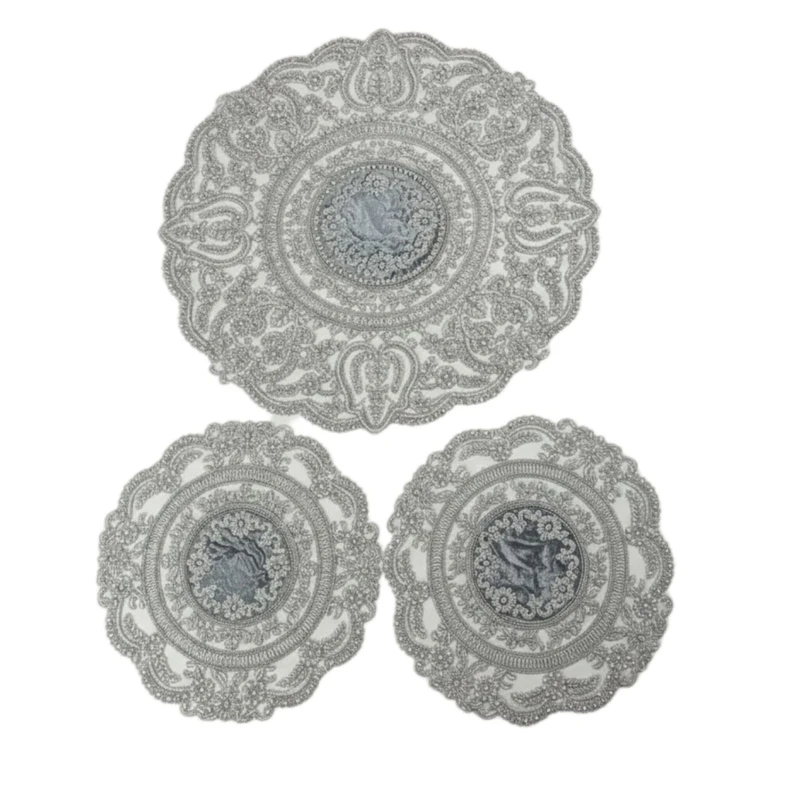 ست رومیزی و رانر 3 تکه مدل کویین