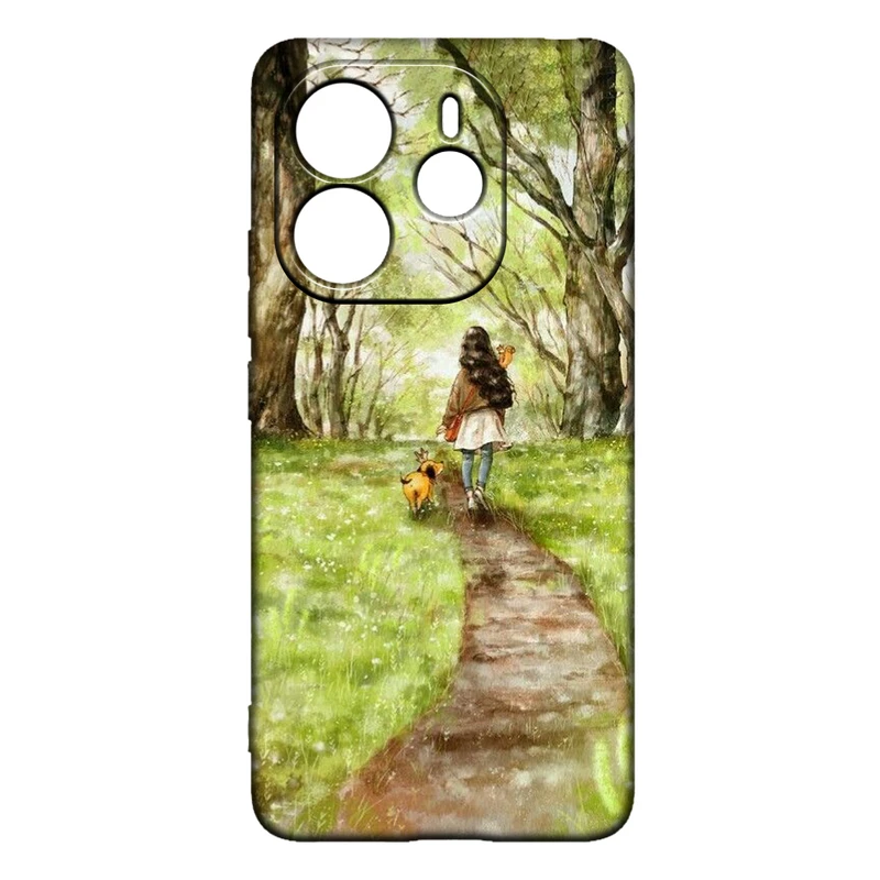 کاور طرح دخترانه کد 242 مناسب برای گوشی موبایل شیائومی Redmi Note 14 4G