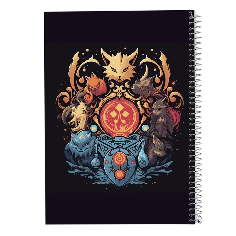 دفتر ژورنال نویسی 50 برگ مدوپد مدل نقطه ای طرح Fullmetal Alchemist کد DF2281