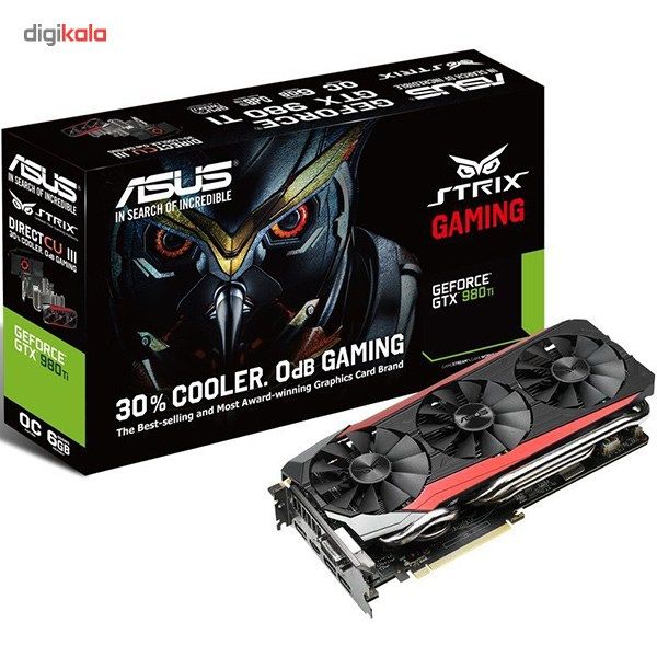 کارت گرافیک ایسوس مدل STRIX-GTX980TI-DC3OC-6GD5-GAMING main 1 16