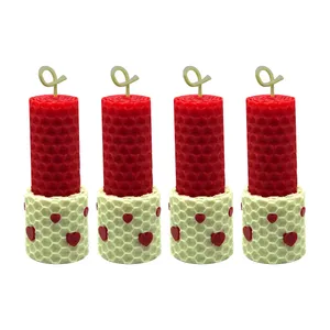 شمع بیزوکس مدل قلبی کوچک 04 بسته 4 عددی