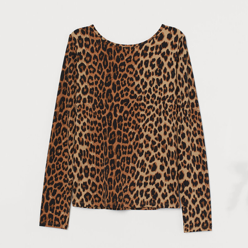 بلوز زنانه مدل پلنگی کد 84123