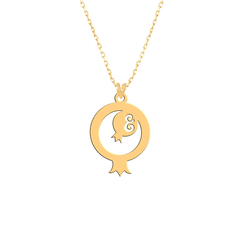گردنبند طلا 18 عیار زنانه فرشته مدل انار WNLZ-000101