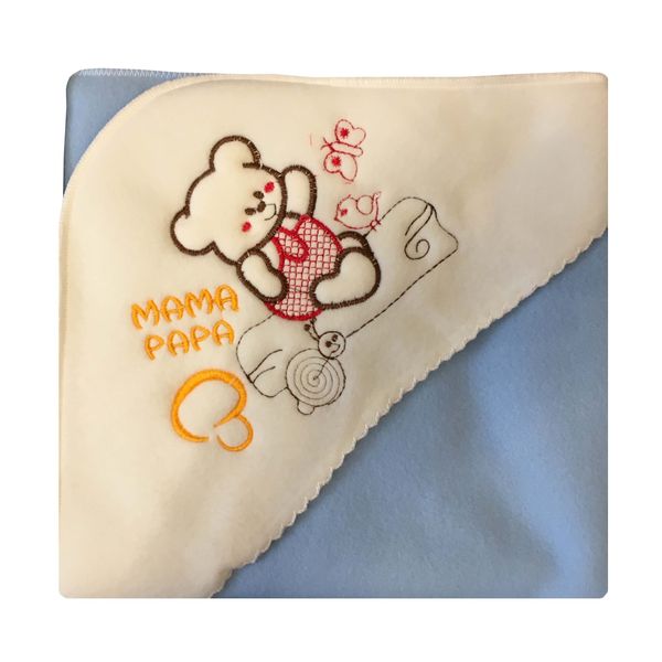 پتو نوزاد ماماپاپا کد 0235 سایز 70×70 سانتی متر