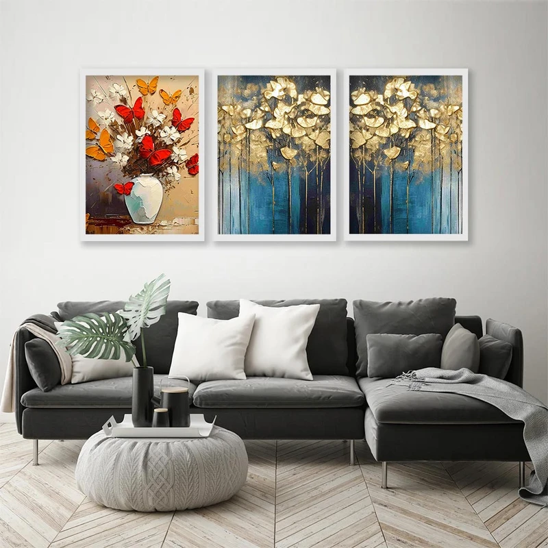 تابلو صبا طرح مدل دکوراتیو مدرن کد 248sw مجموعه 3 عددی