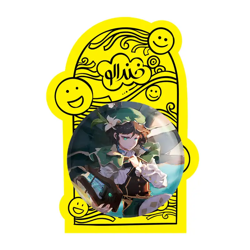 آینه جیبی خندالو مدل بازی گنشین ایمپکت Genshin Impact کد 25689