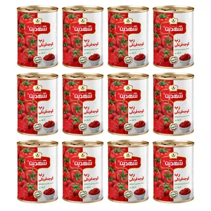 کنسرو رب گوجه فرنگی شهدین - 400 گرم بسته 12 عددی