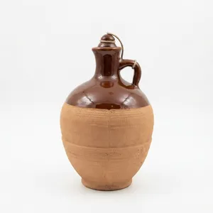 بطری سفالی مدل گرد