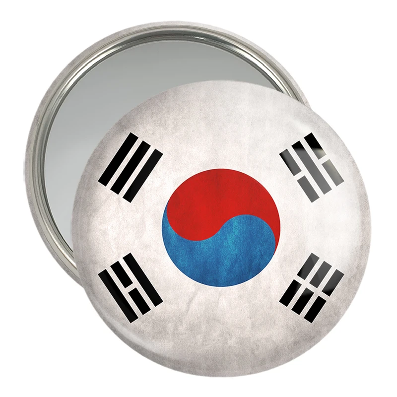 آینه جیبی خندالو مدل پرچم کره جنوبی  کد 20560