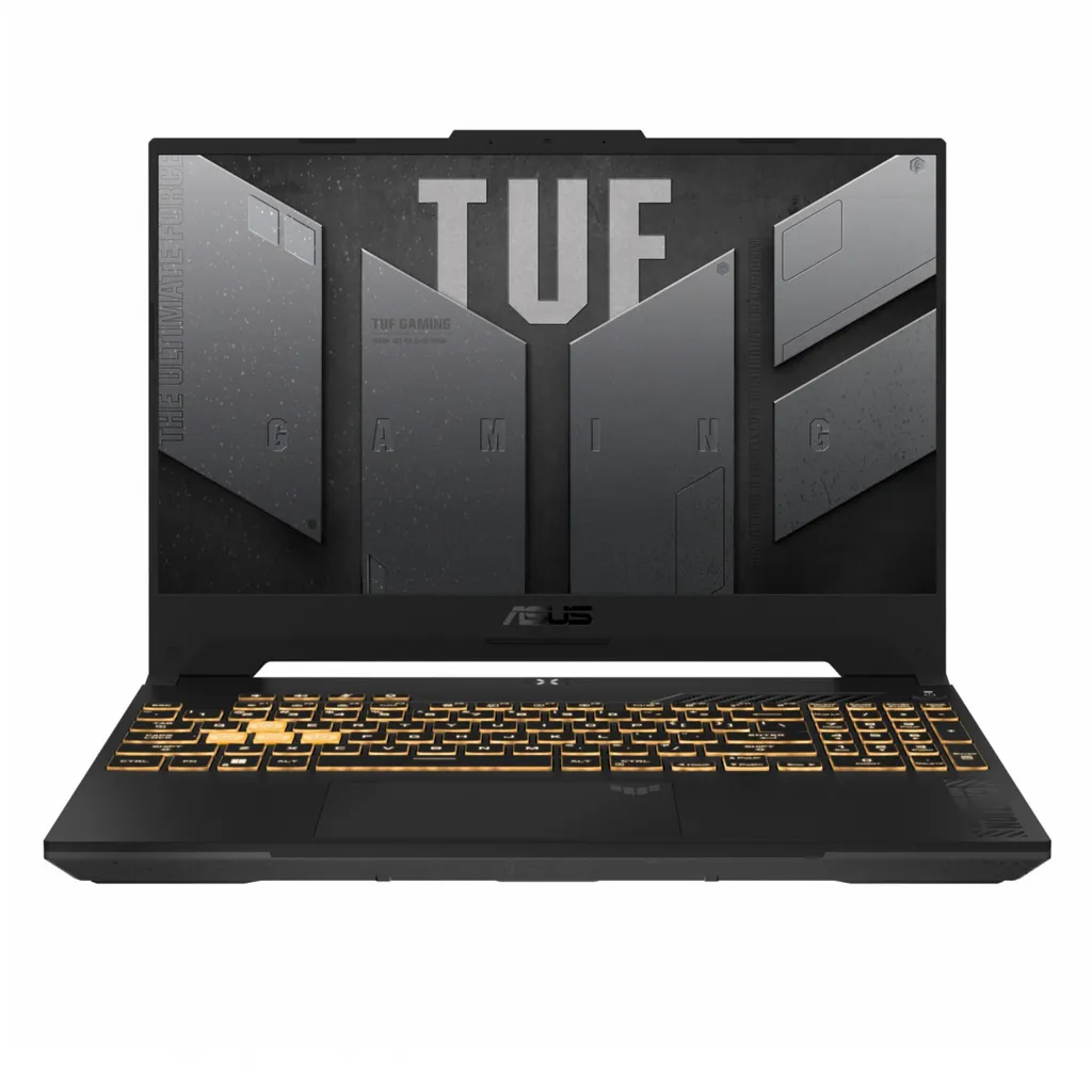 لپ‌تاپ ایسوس مدل TUF Gaming F17 FX707VV-HX125 با پردازنده Core i7-13620H و گرافیک RTX4060 8GB، رم DDR5 16GB با فرکانس 4800MHz، حافظه SSD با ظرفیت 1TB، نمایشگر 17.3 اینچ FHD با نرخ به‌روزرسانی 144Hz، دارای نور پس‌زمینه کیبورد، سیستم عامل Windows 11