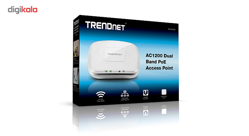 اکسس پوینت سقفی PoE بی سیم AC1200 ترندنت مدل TEW-821DAP
