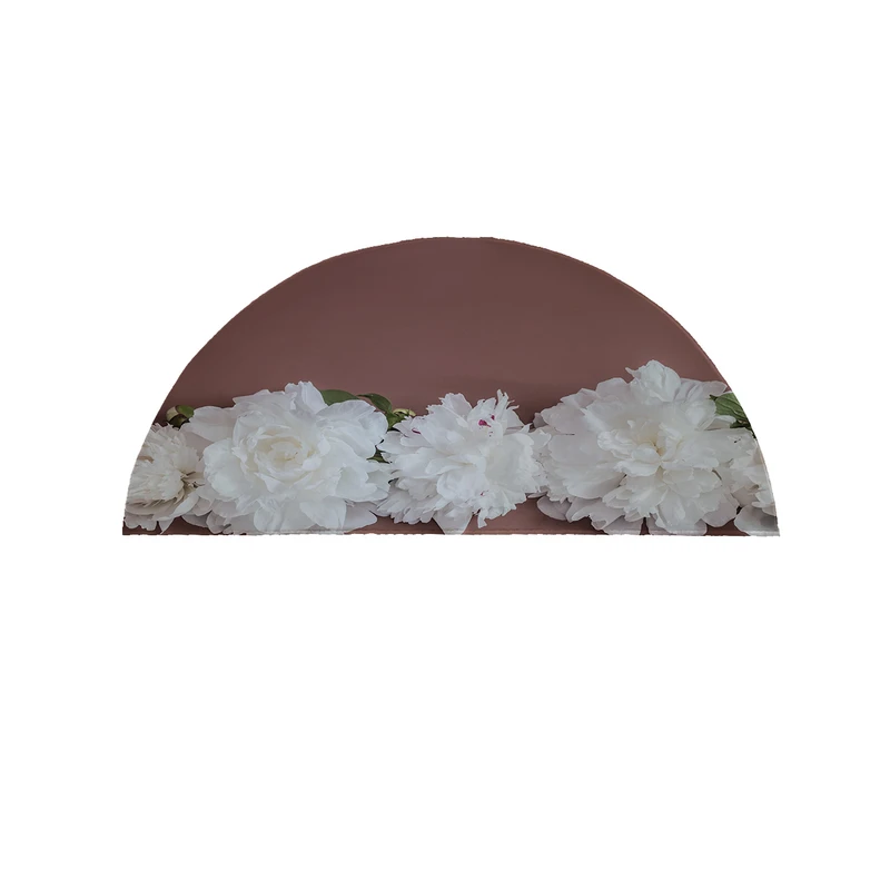 پادری مدل نیم دایره طرح گل کد 8304 سایز 90×45 سانتی متر