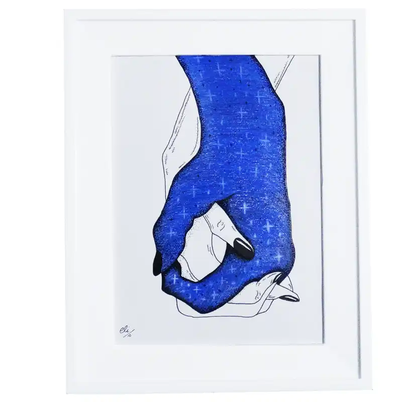 تابلو نقاشی طرح عاشق و معشوق مجموعه 3 عددی