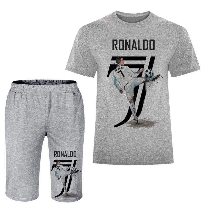 ست تی شرت و شلوارک مردانه مدل رونالدو A228
