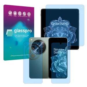Glass Pro Eye Care model anti-blue screen protector suitable for OnePlus Open mobile phone along with back protector
