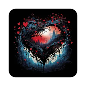 زیر لیوانی کاکتی مدل عاشقانه کد mp11855