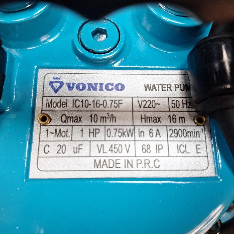 پمپ کف کش ونیکو مدل IC1.5-32-0.75F