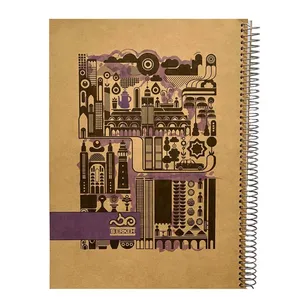 دفتر مشق 200 برگ برکه مدل فنری کد 6303