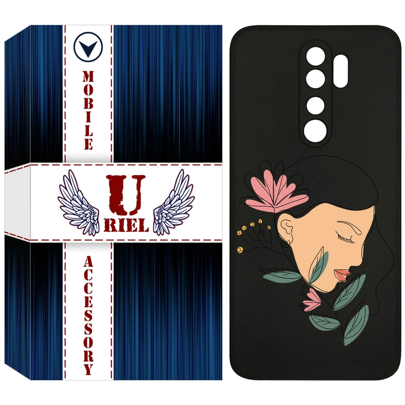 کاور یوریل قاب مدل KSH کد 53 طرح صورت زن مناسب برای گوشی موبایل شیائومی Redmi Note 8 Pro