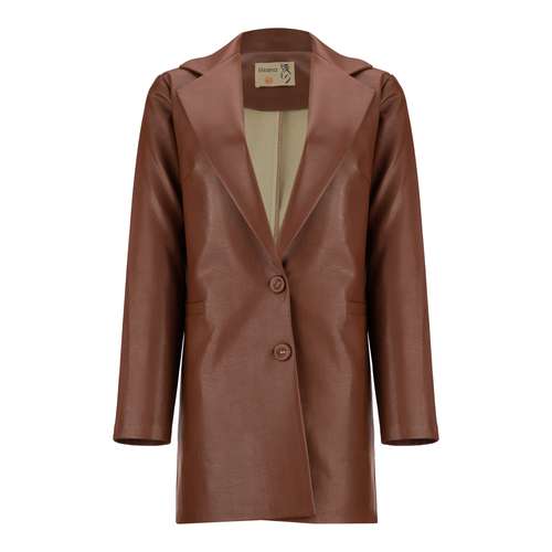 کت چرم زنانه السانا مدل نورهان کد 136706