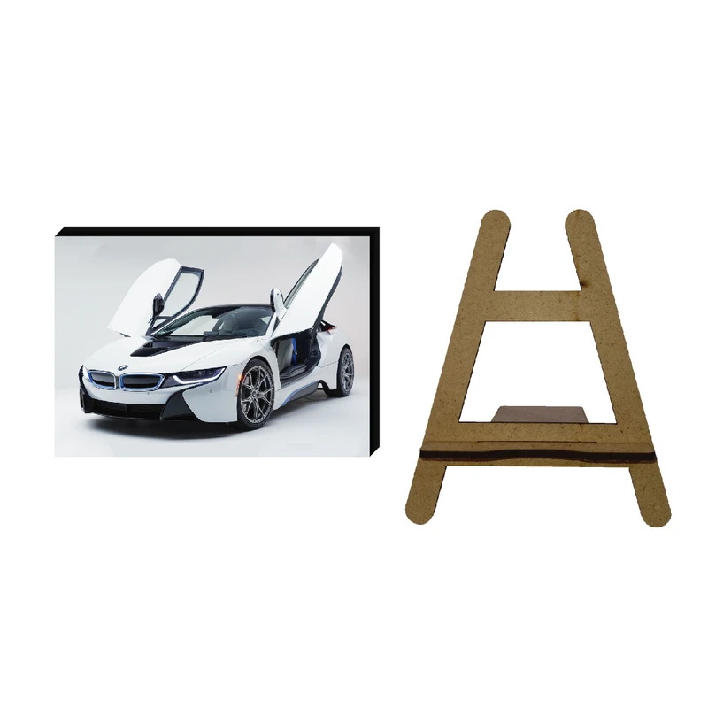 تابلو شاسی مدل ماشین بی ام و کد KLMX-C469 به همراه پایه نگهدارنده