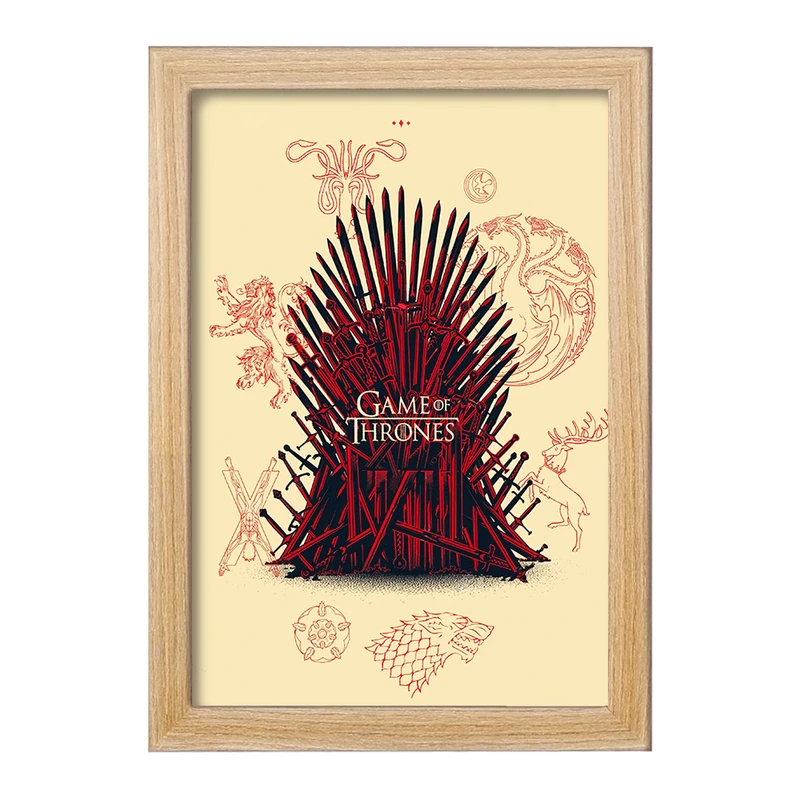 تابلو خندالو مدل بازی تاج و تخت (Game Of Thrones) کد F10151