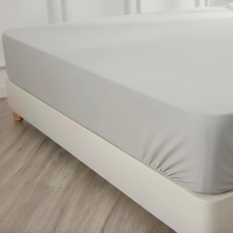 ملحفه نخ پنبه انگلیش هوم مدل Plain دو نفره سایز 200x180 سانتی‌متر