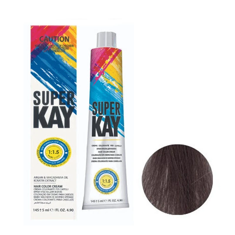رنگ مو سوپرکی شماره 6.11 حجم 145 میلی لیتر رنگ بلوند دودی تیره قوی
