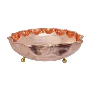 آجیل خوری مسی مدل آفتاب‌گردان کد ZH321.2