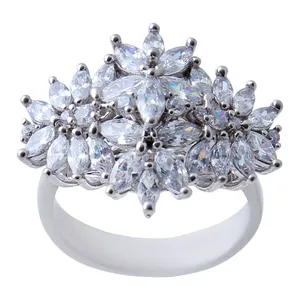   انگشتر نقره زنانه بازرگانی میلادی کد AWR_546