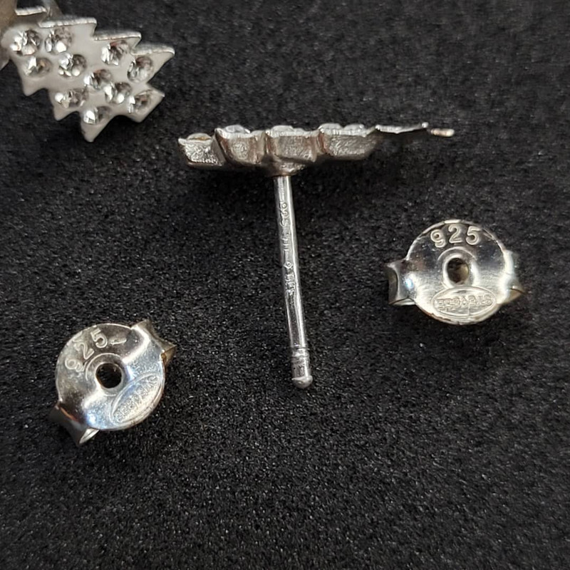 گوشواره نقره زنانه مدل درخت 4554