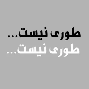 برچسب بدنه خودرو طرح طوری نیست کد AZ135 14 بسته دو عددی