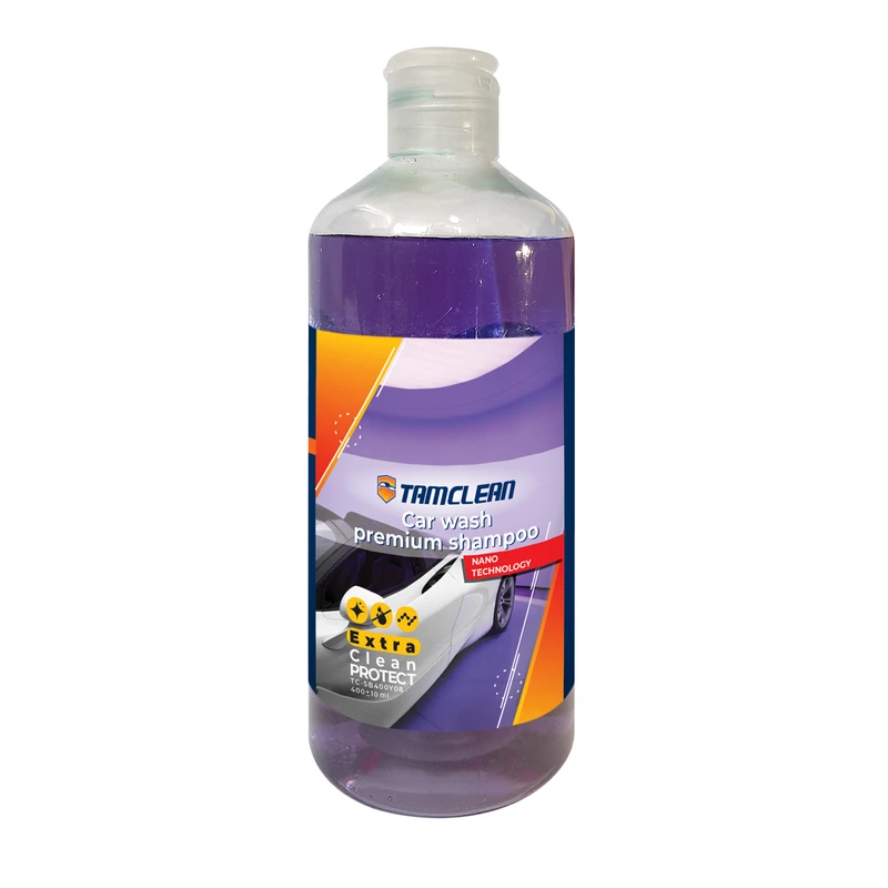 شامپو تمیزکننده بدنه خودرو تام کلین مدل پریمیوم TC-SB400Y08حجم 400 میلی لیتر
