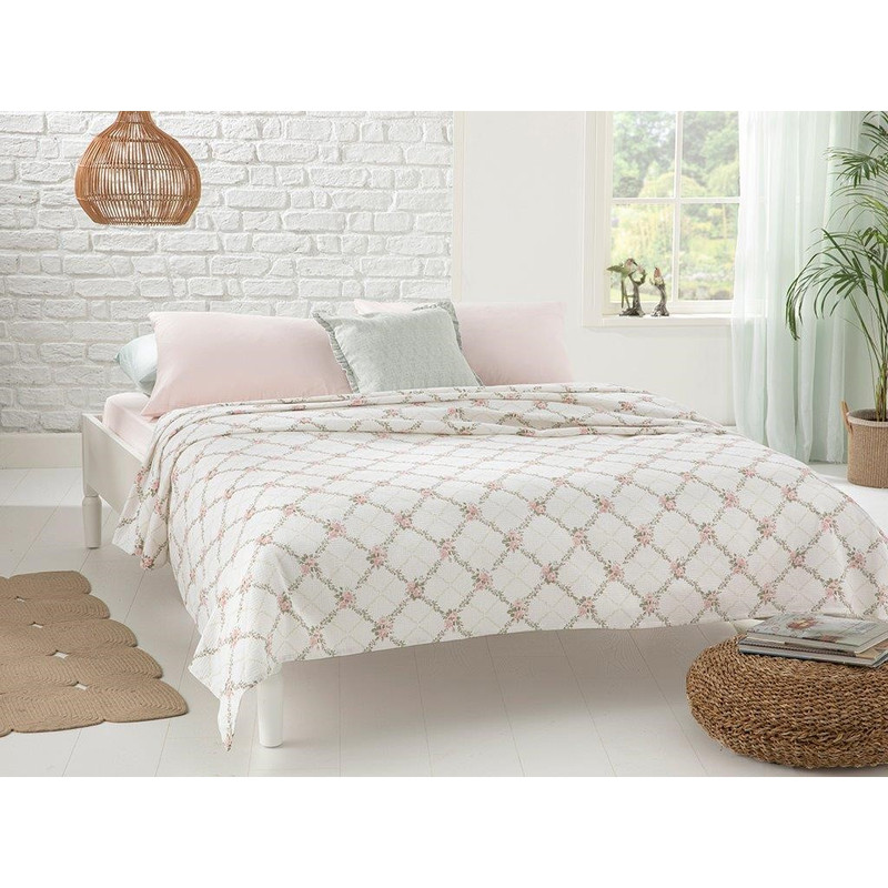 روتختی دو نفره انگلیش هوم مدل Rose Chain سایز 220x200 سانتی‌متر