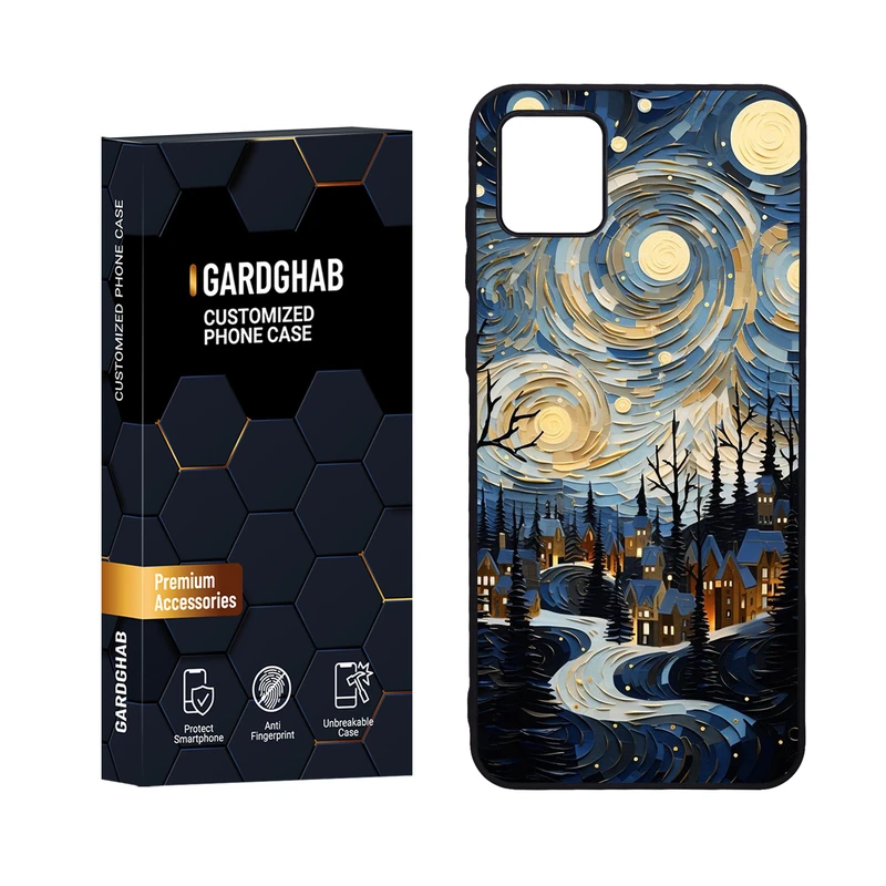 کاور گارد قاب مدل دورژله ای هنری مناسب برای گوشی موبایل سامسونگ Galaxy A04 4G