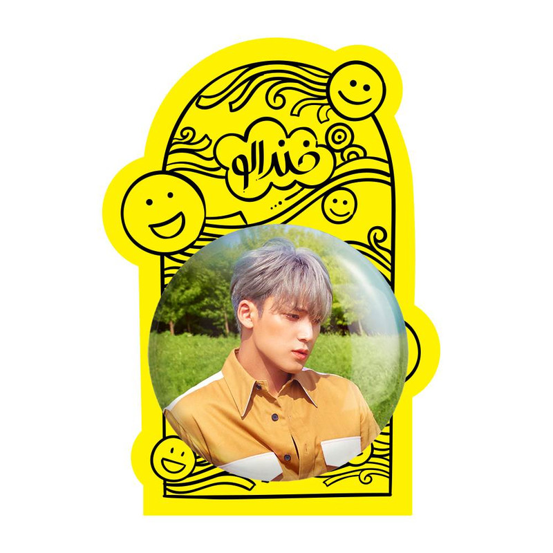 آینه جیبی خندالو مدل مینگیو گروه سونتین Seventeen  کد 21635