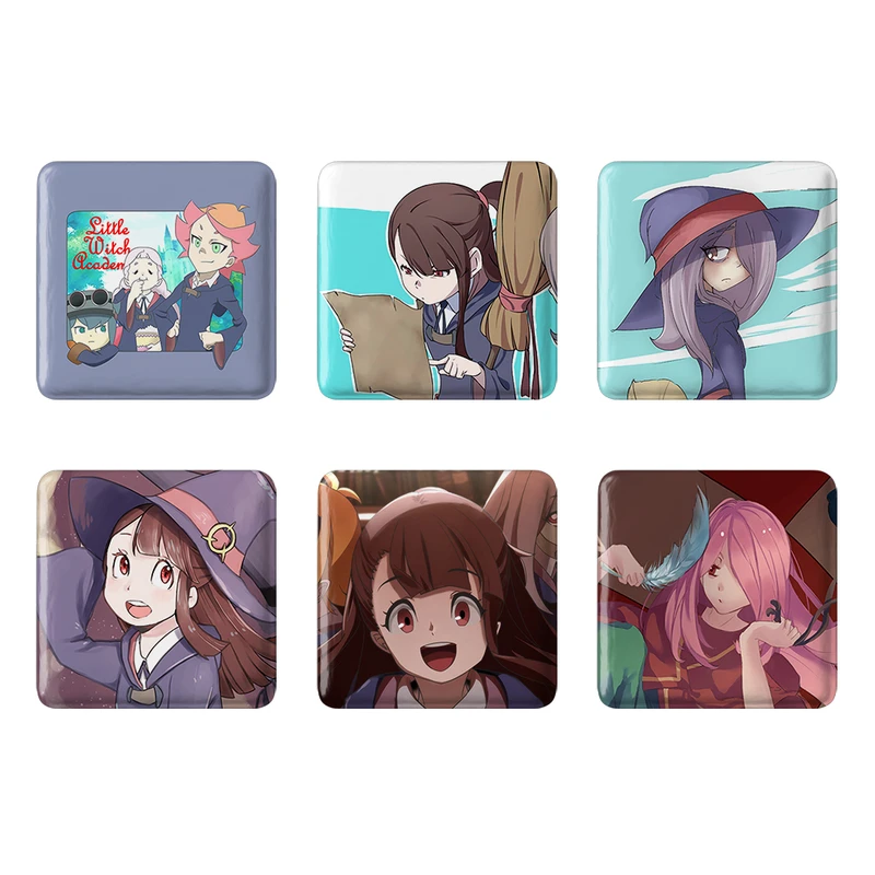 مگنت خندالو طرح انیمه جادوگران کوچک Little Witch Academia کد 1410B مجموعه 6 عددی