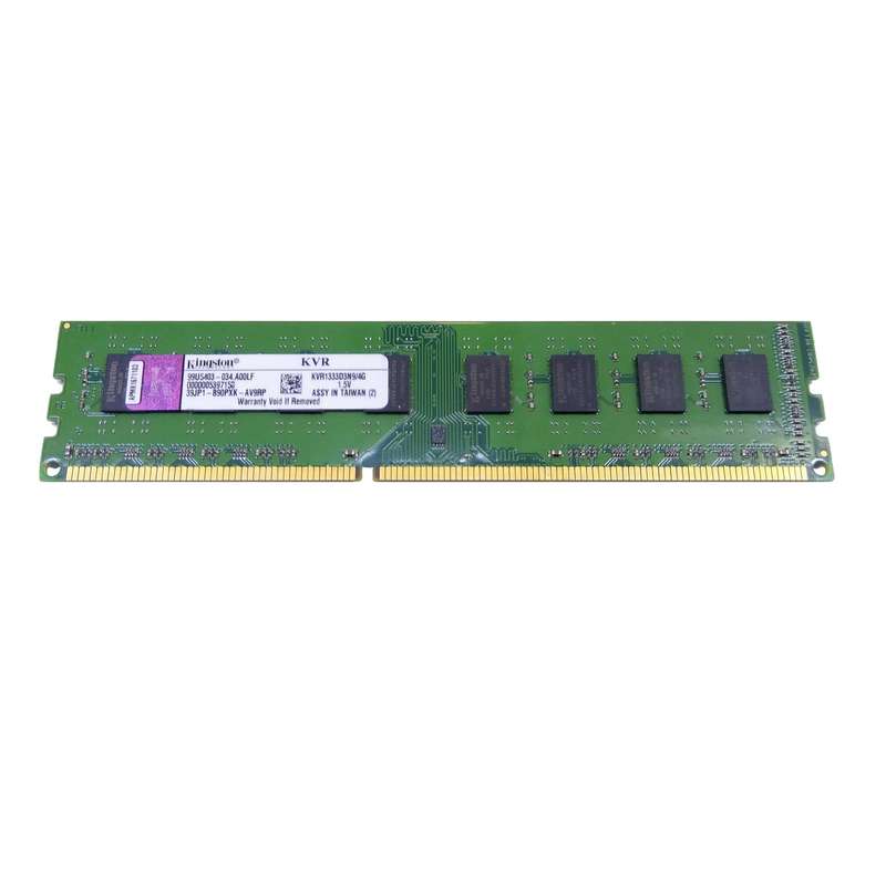 رم دسکتاپ DDR3 تک کاناله 1333 مگاهرتز کینگستون مدل KVR1333D3N9 ظرفیت 4 گیگابایت