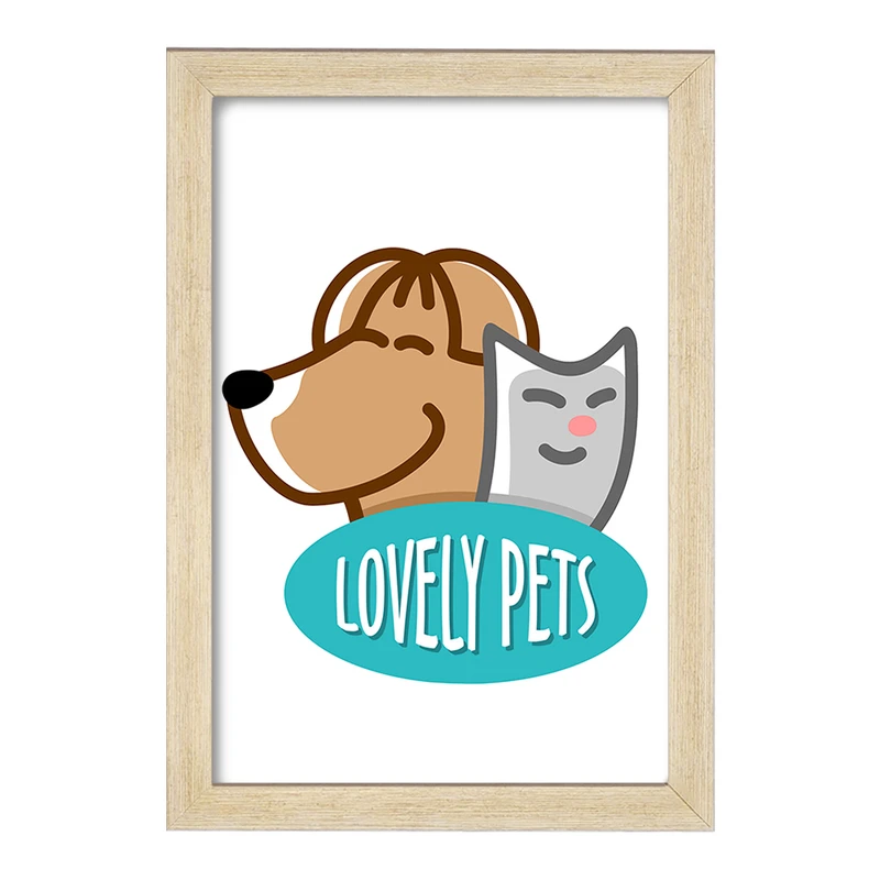 تابلو خندالو مدل حمایت از حیوانات کد 27341