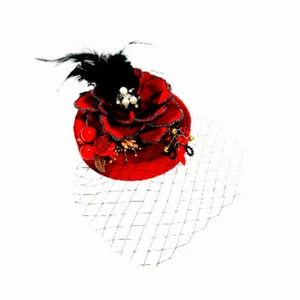 گیره مو زنانه مدل کاپ کلاه دار مخملی یلدایی