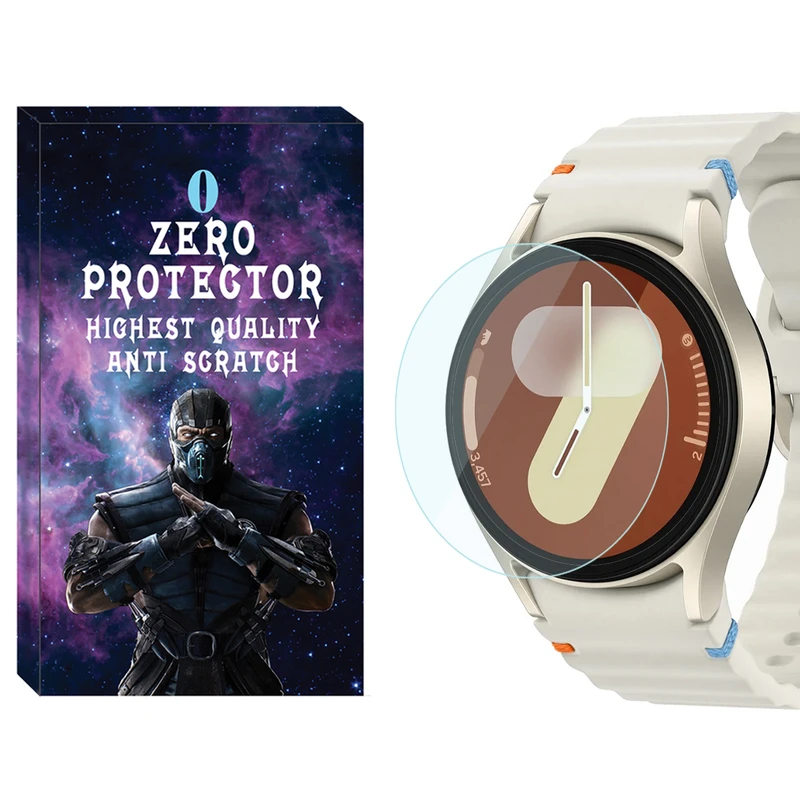 محافظ صفحه نمایش شیشه‌ای زیرو مدل Glass-ZR مناسب برای ساعت هوشمند سامسونگ Galaxy Watch 7 44mm