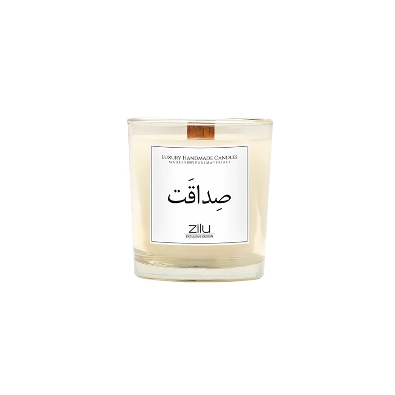 شمع لیوانی معطر زیلو مدل صداقت با رایحه وانیل زمان اتمام 35 ساعت