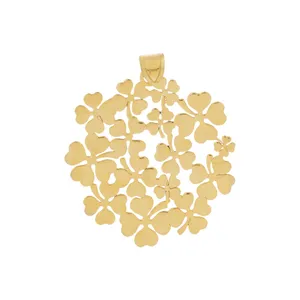 آویز گردنبند طلا 18 عیار زنانه قیراط طرح گل کد GH4700