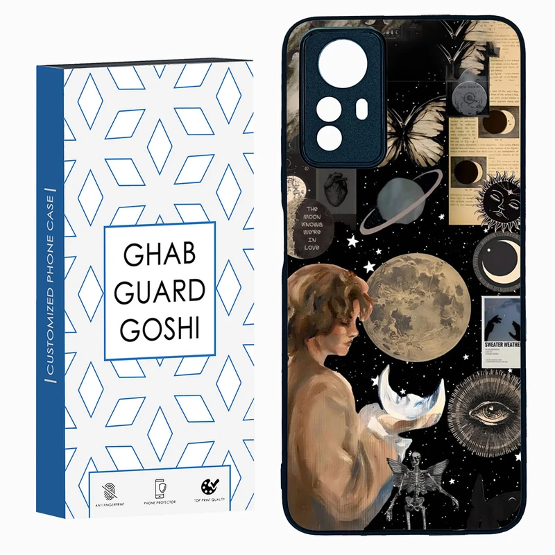 کاور قاب گارد گوشی طرح ماه کد TPU-059 مناسب برای گوشی موبایل شیائومی Redmi Note 12s