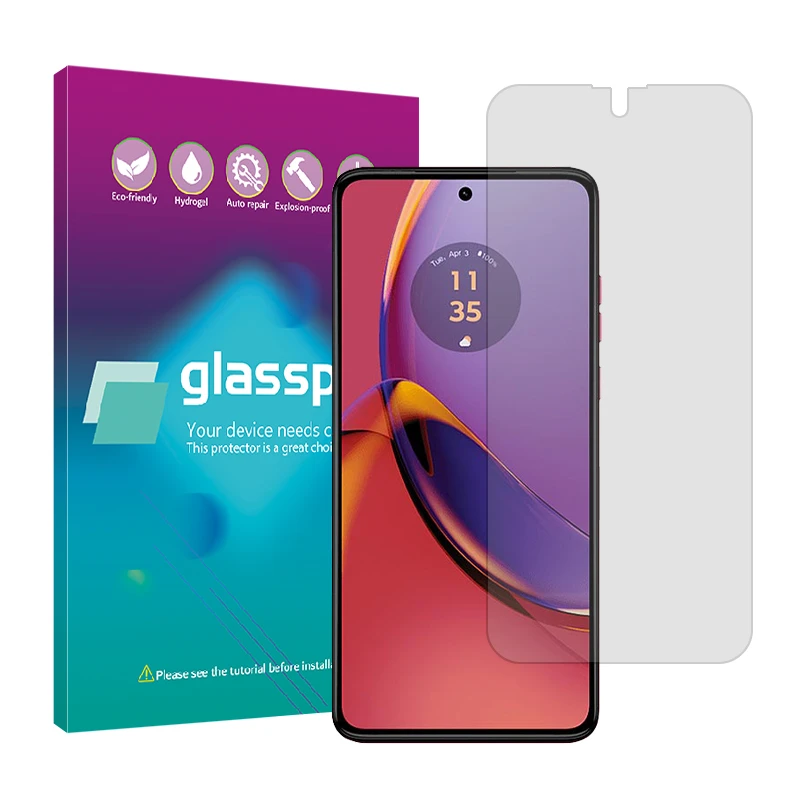 محافظ صفحه نمایش شفاف گلس پرو مدل Resistant مناسب برای گوشی موبایل موتورولا Moto G84 